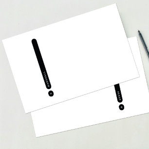 Modern Personal Stationery Side Margin