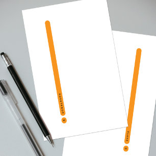 Modern Personal Stationery Side Margin