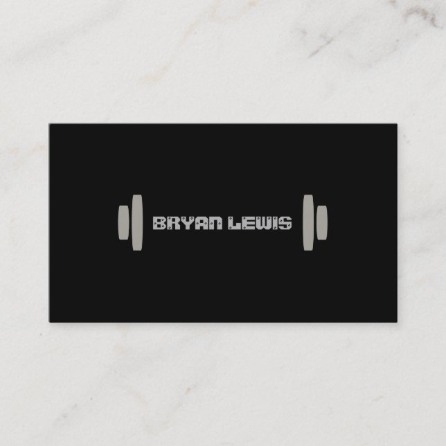 Modern Personal Trainer Business Card (Front)
