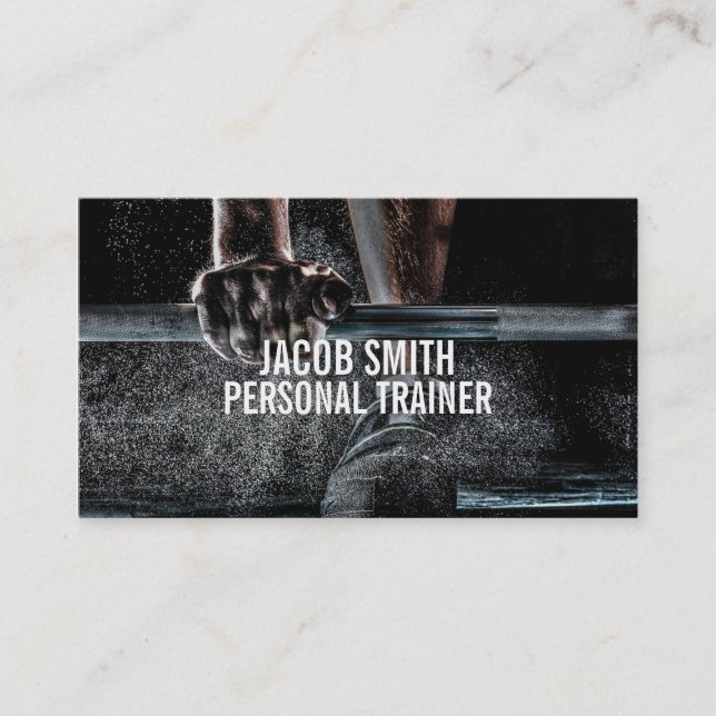 Modern Personal Trainer Business Card (Front)