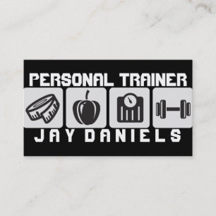 Modern Personal Trainer Fitness Business Card