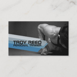 Modern Personal Trainer, Fitness Business Card