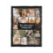 Modern Personalised 16 Photo Collage Custom Colour