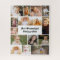 Modern Personalised 16 Photo Collage Custom Colour