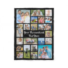 Modern Personalised 21 Photo Collage Custom Colour