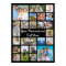 Modern Personalised 21 Photo Collage Custom Colour