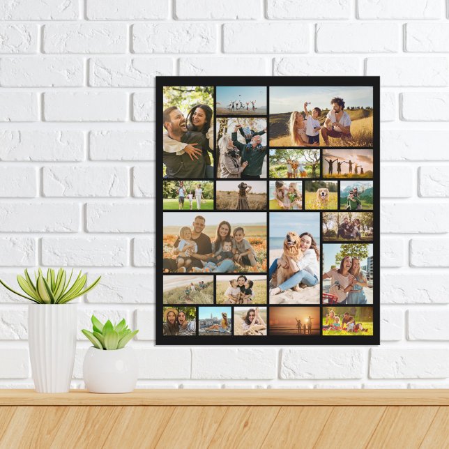 Modern Personalised 22 Photo Collage Poster (Creator Uploaded)