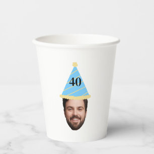 Modern Personalised Any Birthday Decorations with Paper Cups