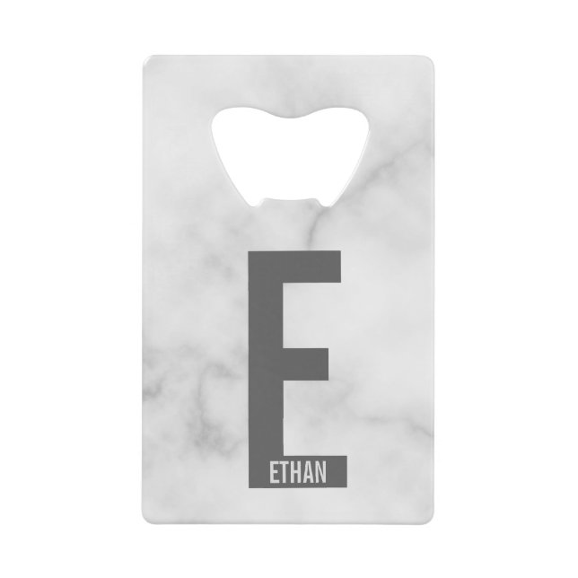 Modern Personalised Bold Monogram and Name (Front)