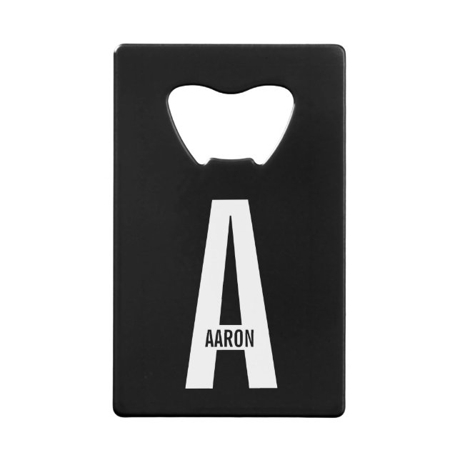 Modern Personalised Bold Monogram and Name (Front)