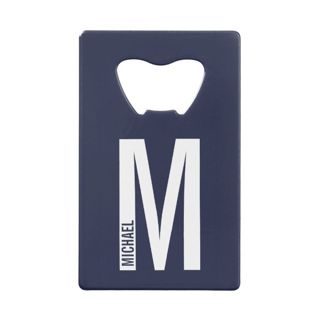 Modern Personalised Bold Monogram and Name (Front)