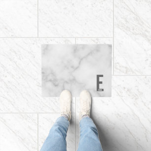 Modern Personalised Bold Monogram and Name Doormat