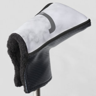 Modern Personalised Bold Monogram and Name Golf Head Cover
