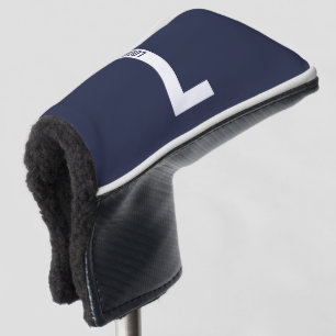 Modern Personalised Bold Monogram and Name Golf Head Cover