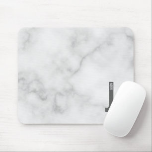 Modern Personalised Bold Monogram and Name Mouse Pad