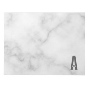 Modern Personalised Bold Monogram and Name Notepad