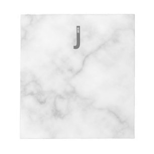 Modern Personalised Bold Monogram and Name Notepad