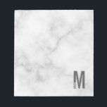 Modern Personalised Bold Monogram and Name Notepad<br><div class="desc">Modern Monogram Design featuring personalised monogram letter "M" and name in modern bold sans serif font style.</div>