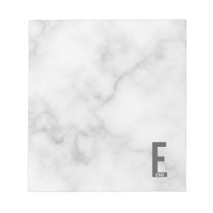 Modern Personalised Bold Monogram and Name Notepad