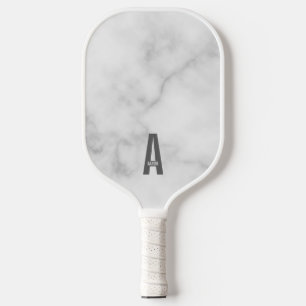 Modern Personalised Bold Monogram and Name Pickleball Paddle