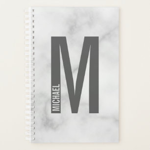Modern Personalised Bold Monogram and Name Planner