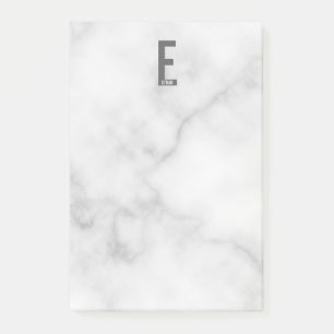 Modern Personalised Bold Monogram and Name Post-it Notes