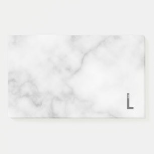 Modern Personalised Bold Monogram and Name Post-it Notes