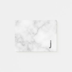Modern Personalised Bold Monogram and Name Post-it Notes