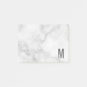 Modern Personalised Bold Monogram and Name Post-it Notes