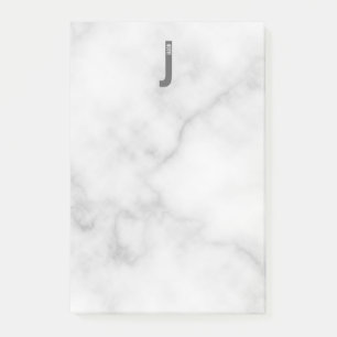 Modern Personalised Bold Monogram and Name Post-it Notes