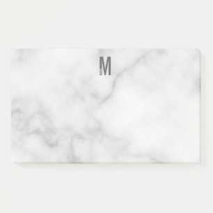 Modern Personalised Bold Monogram and Name Post-it Notes