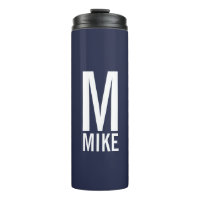 Modern Personalised Bold Monogram and Name