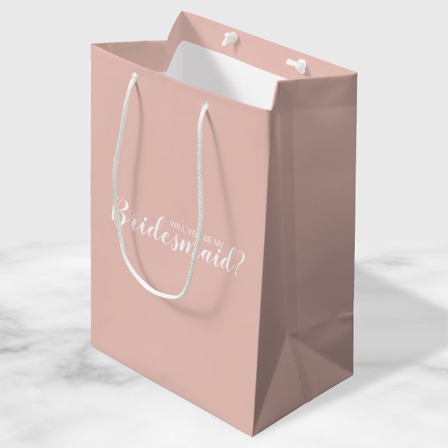Modern Personalised Bridesmaid Proposal Medium Gift Bag (Creator Uploaded)
