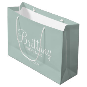 Modern Personalised Bridesmaids Large Gift Bag