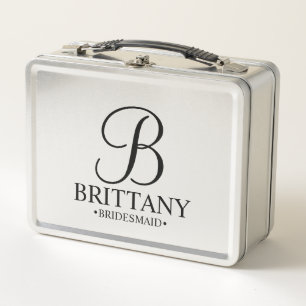 Modern Personalised Bridesmaids Metal Gift Box