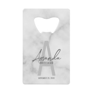 Modern Personalised Bridesmaid's Monogram and Name