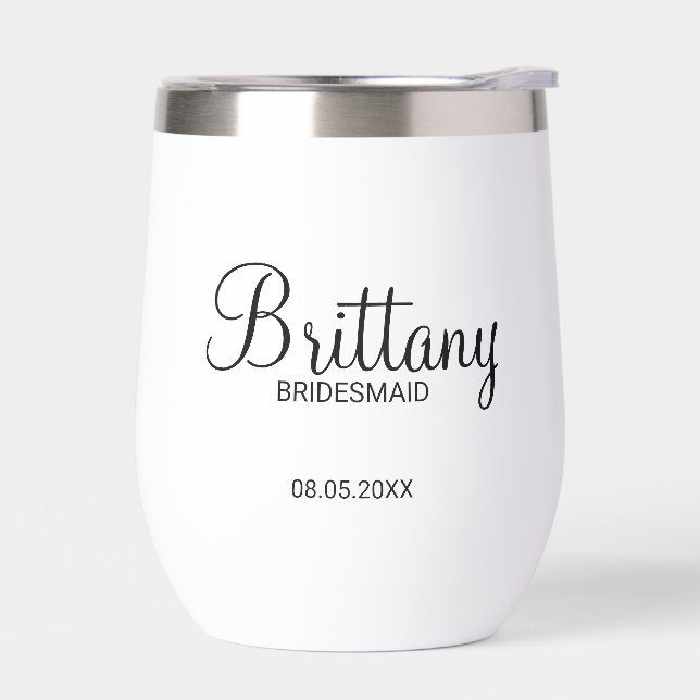 Modern Personalised Bridesmaids Name (Left)