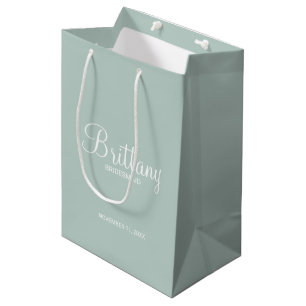 Modern Personalised Bridesmaids Name Medium Gift Bag