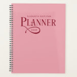 Modern Personalised Burgundy and Pink Planner<br><div class="desc">Stay organised in style with this Modern Personalised Burgundy and Pink Planner Planner, designed for those who love clean lines, simple layouts, and timeless elegance. The bold monochrome design makes this planner both sophisticated and versatile - perfect for work, school, or everyday life. Personalise the cover with your name, initials,...</div>