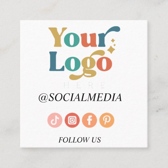 Modern Personalised Business boho card (Front)