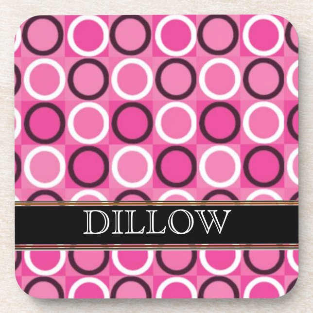 MODERN Personalised Cork Coaster Template (Front)