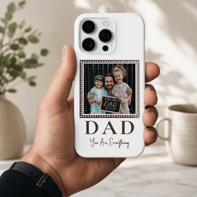 Modern Personalised Dad Photo Case-Mate iPhone Case (Creator Uploaded)