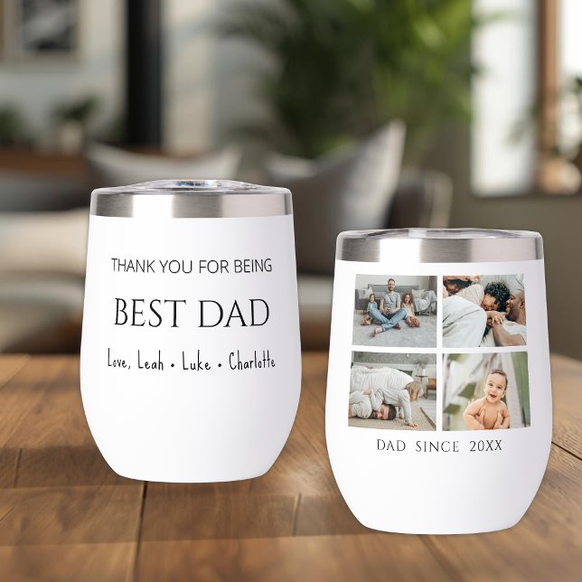 Modern Personalised Dad Since Photo Collage Tumble (Creator Uploaded)