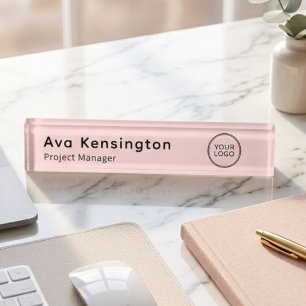 Modern Personalised Desk Name Plate