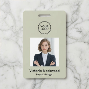 Modern Personalised Employee Photo ID Badge