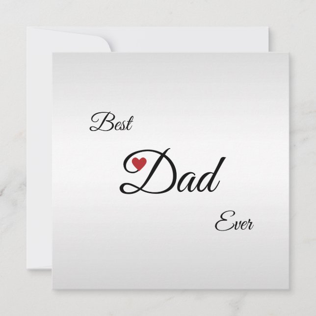 Modern Personalised Father's Day Greeting (Front)
