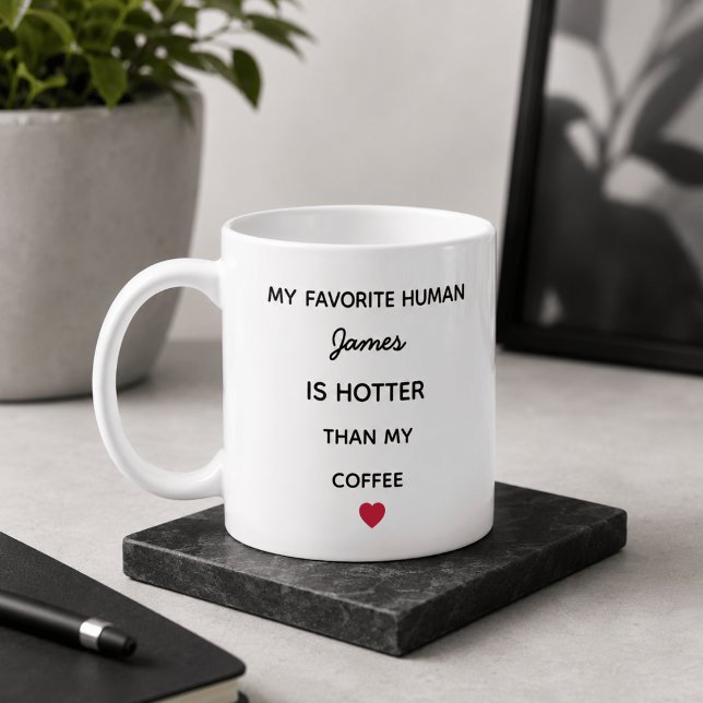 Modern Personalised Favourite Human Coffee Mug (Creator Uploaded)