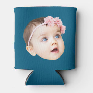 Modern Personalised  Funny birthday Photo gift Can Cooler