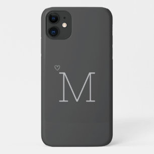 Modern Personalised Grey iPhone 11 Case