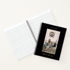 Modern  Personalised Handwritten Black Gold Frame